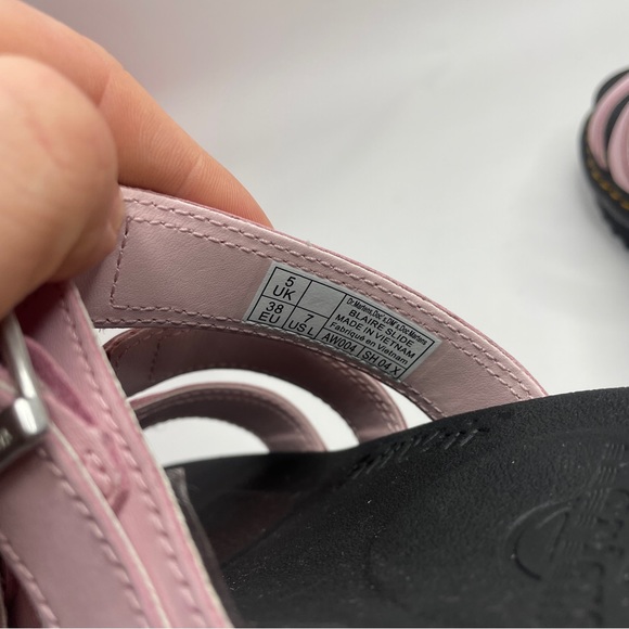 Dr. Martens Blaire Platform Slides Sandals “Pink Black” 2023 - Picture 5 of 5